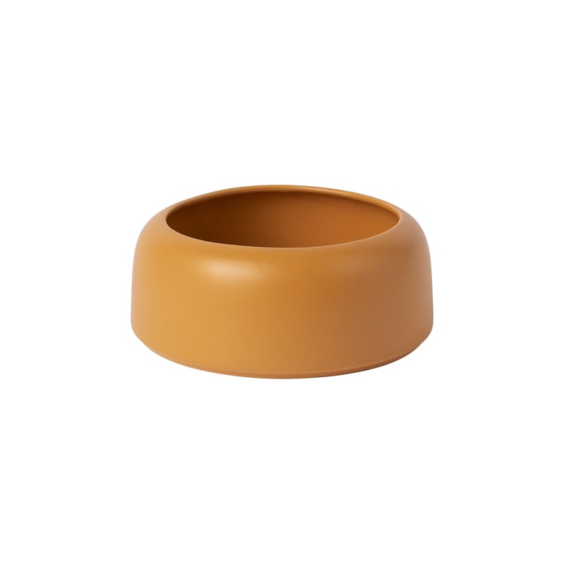 Tableware - Bowls - Omar 01 Bowl ceramic yellow / Small - Ø 23.5 x H 9.5 cm / Handmade - raawii - Mustard - Glazed ceramic