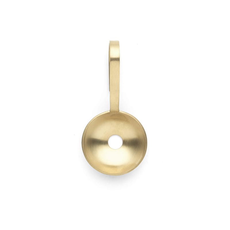Tableware - Cutlery - Fein Ice cube spoon gold metal / Brass - Ferm Living - Brass - Stainless steel