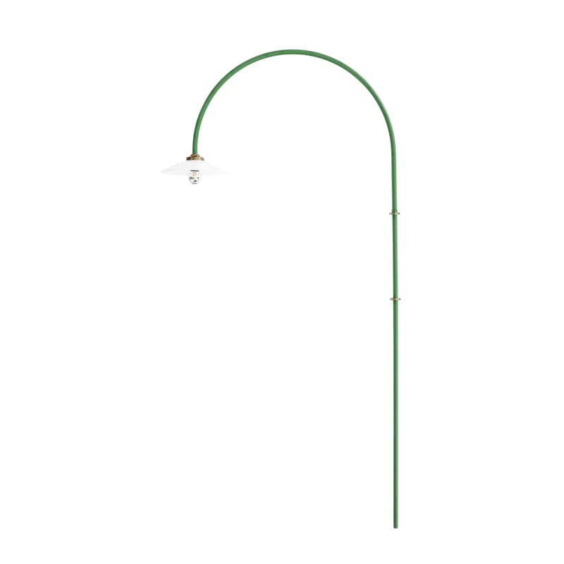 Lighting - Wall Lights - Hanging Lamp n°2 Wall light with plug metal green / H 235 x L 75 cm - valerie objects - Green - Glass, Steel