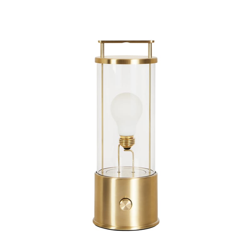 Lighting - Table Lamps - The Muse Wireless rechargeable outdoor lamp metal gold / Solid brass - TALA - Brass - Borosilicated glass, Solid brass