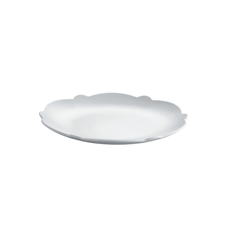 Tableware - Plates - Dressed en plein air Dessert plate plastic material white / Melamine - Alessi - White - Melamine