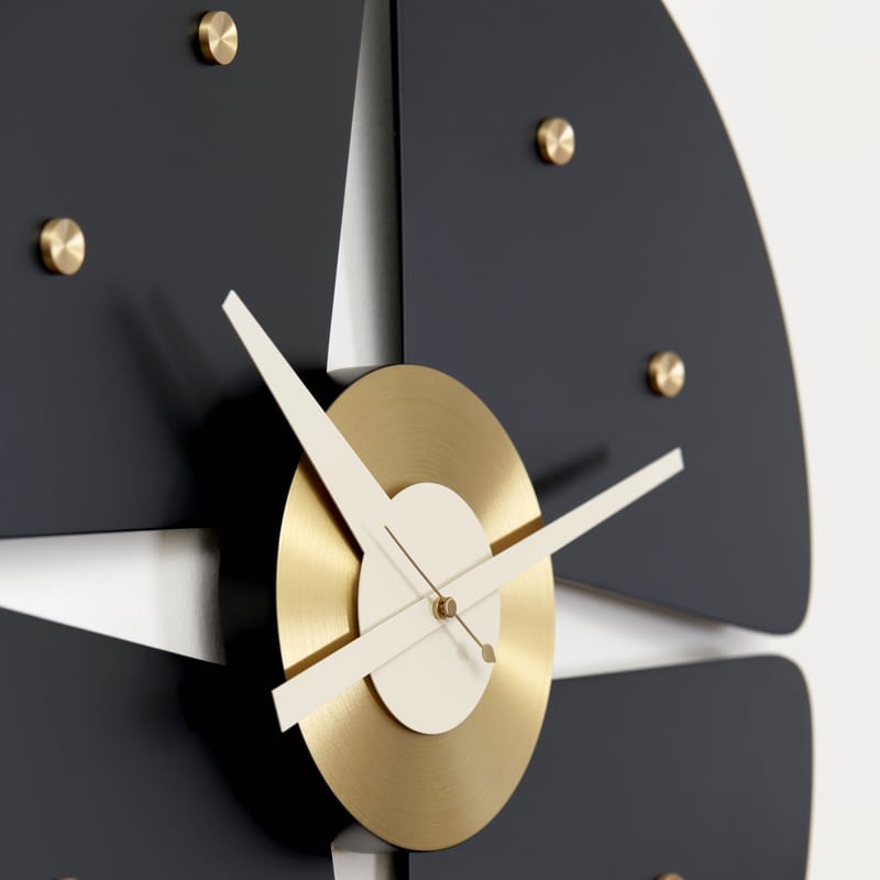 Sveglia Iconic Karlsson Present Time – Design Retrò, Nero Opaco, Movimento Silenzioso, 16,5x11x5,5 Cm - 4