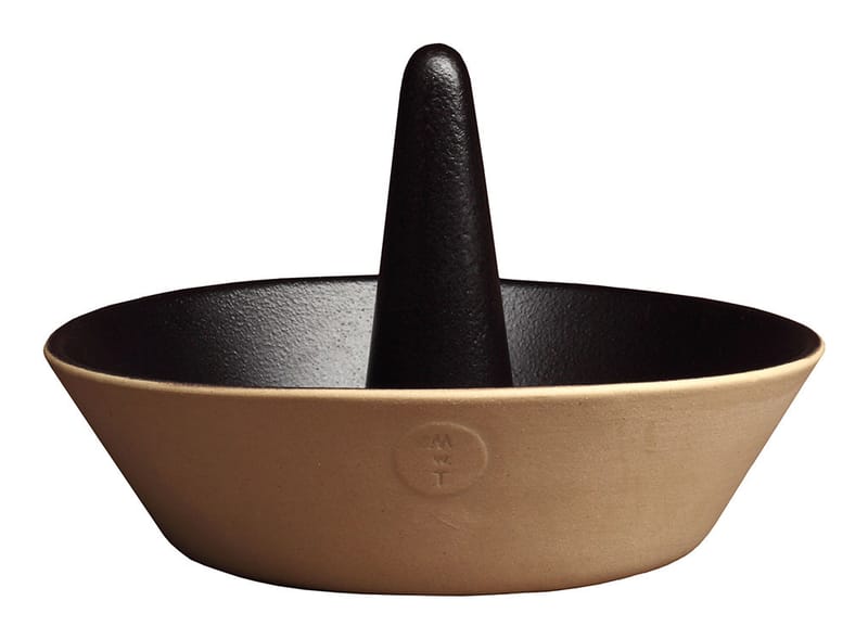 Tableware - Dishes and cooking - CF1 Chicken dish ceramic black - Malle W. Trousseau - Beige / Black - Enamelled sandstone