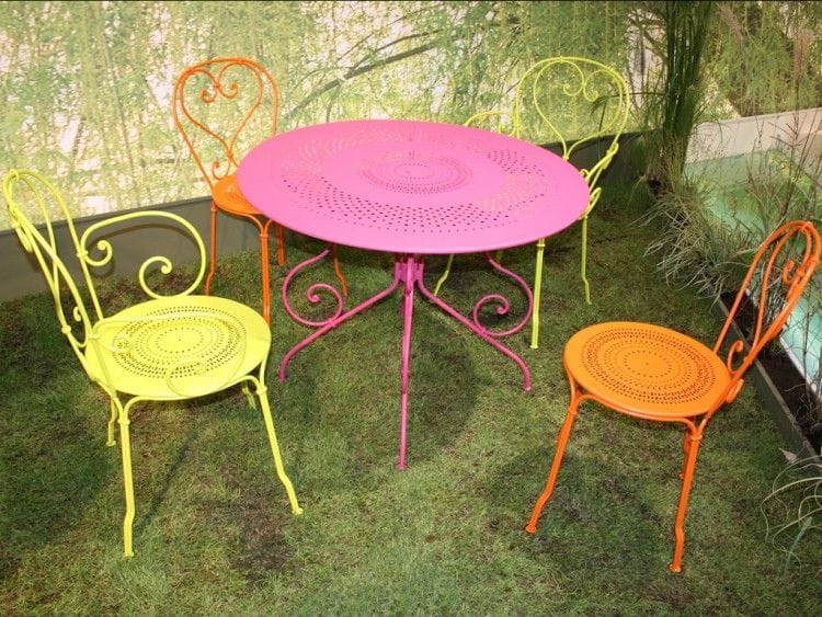 Fermob 1900 Stacking chair poppy red Made In Design UK