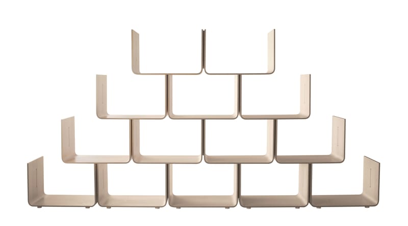 Furniture - Bookcases & Bookshelves - Elysée Shelf natural wood Stackable module - Magis - Natural - Stacking unit - Maple plywood