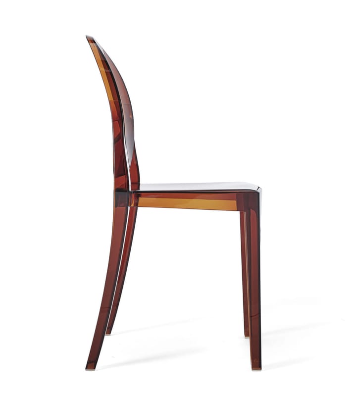 Kartell Victoria Ghost Stacking chair amber Made In Design UK