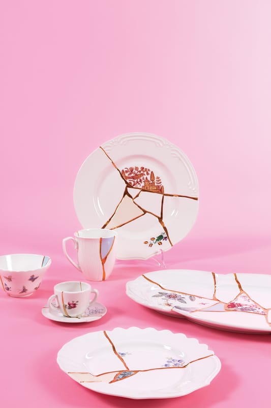 Assiette Plate Porcelaine Seletti Kintsugi N2 Art 09612