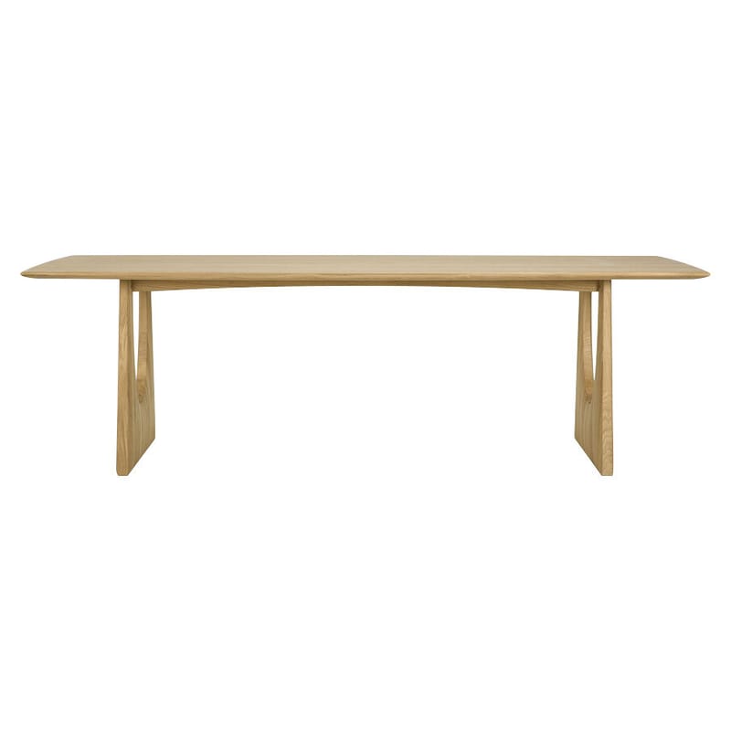 Furniture - Dining Tables - Geometric Rectangular table natural wood / 250 x 100 cm - 10 people - Ethnicraft - Oak - Oiled solid oak