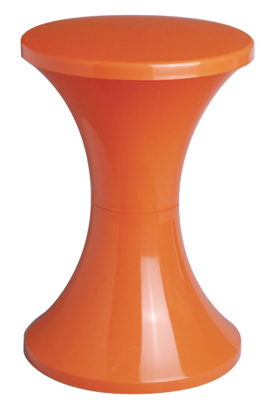 Furniture - Teen furniture - Tam Tam Pop Stool plastic material orange - Stamp Edition - Orange - Polypropylène opaque