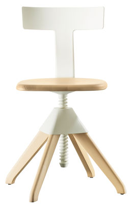 Chaise pivotante Tuffy / Bois &amp; plastique - Hauteur 