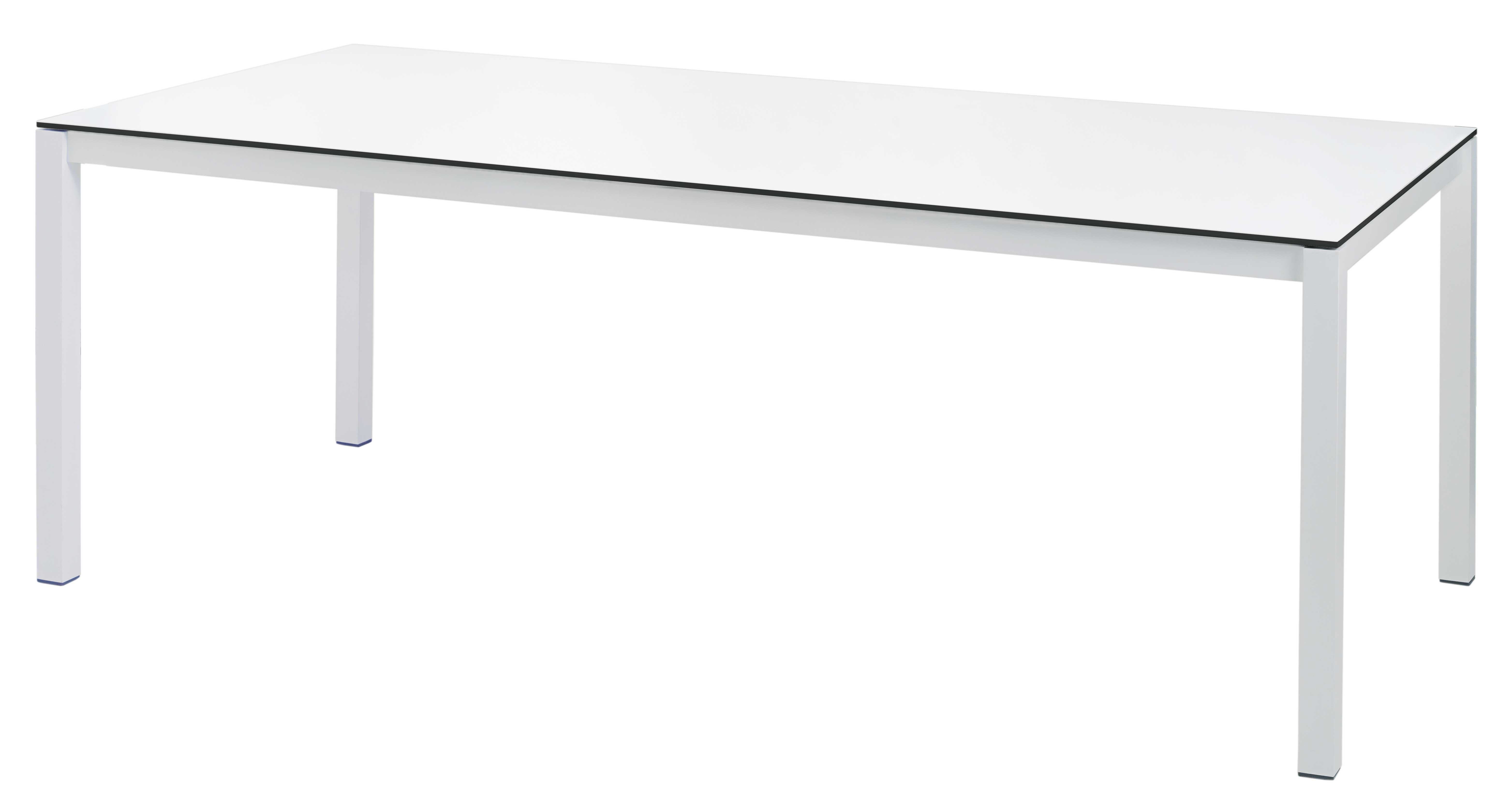 Neptune Table  HPL  top  210 x 100 cm White by Vlaemynck 