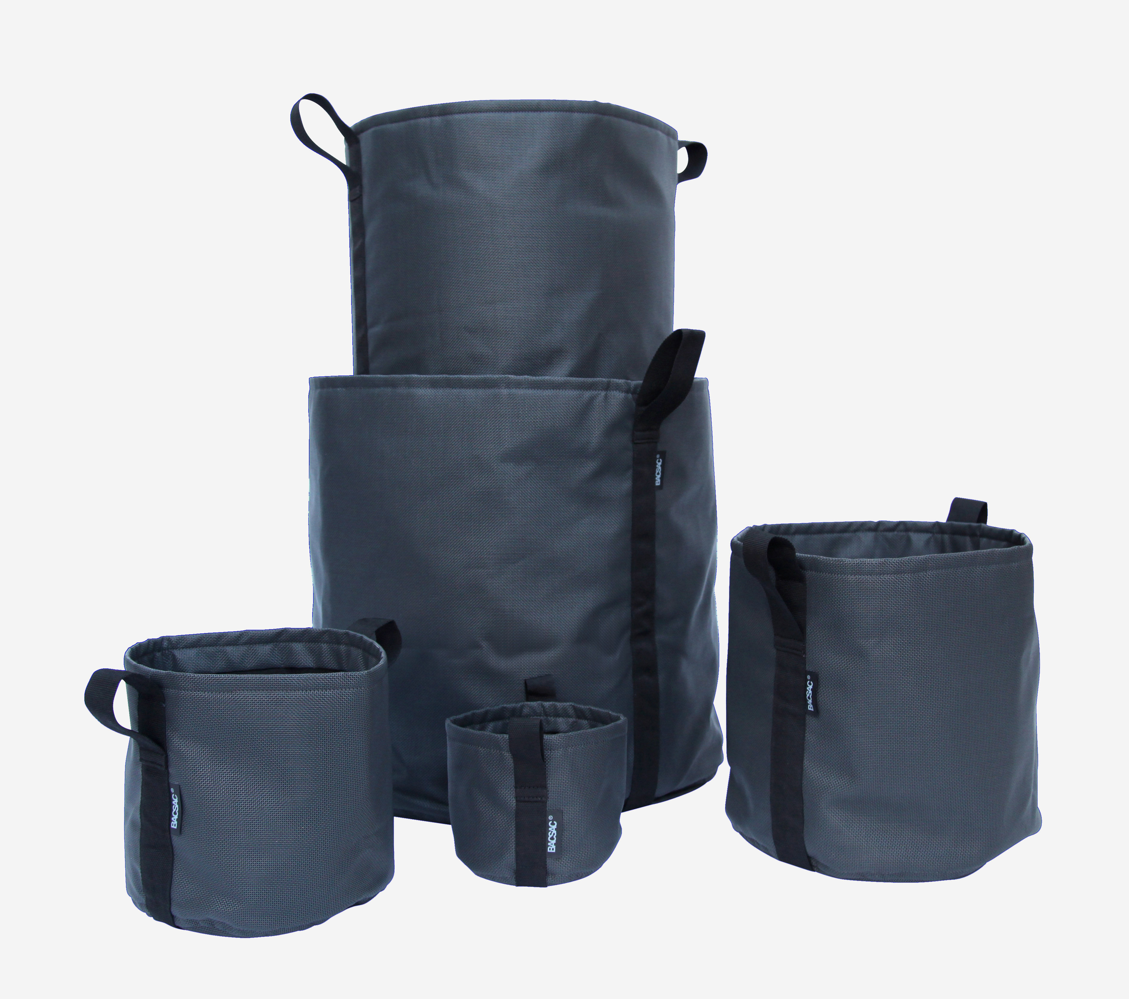Batyline® Flowerpot - Outdoor - 50 L Black asphalt by Bacsac | Made In ...