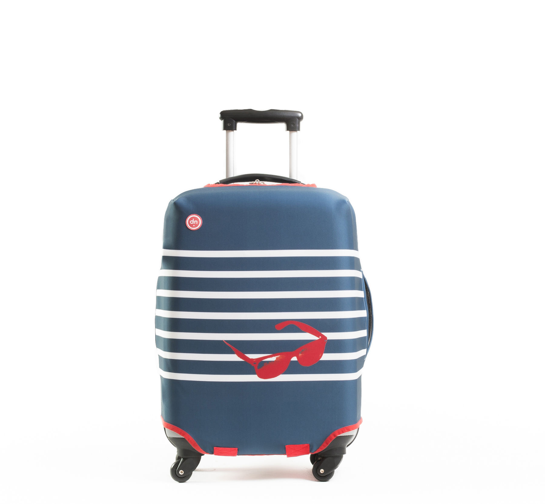 Housse de valise European couture - taille M / pour une valise de H 60 à 70 cm Taille M - Bleu ...