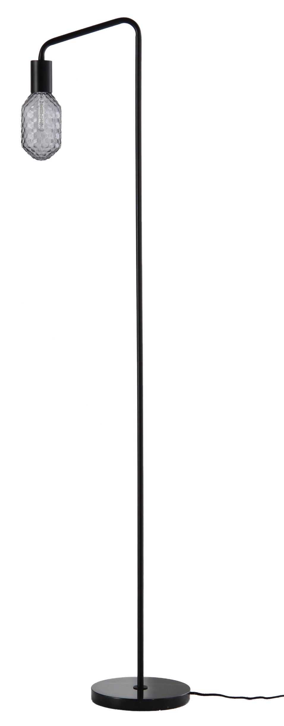 Urban Floor lamp / Marble base Black / Smoked grey by Frandsen Made