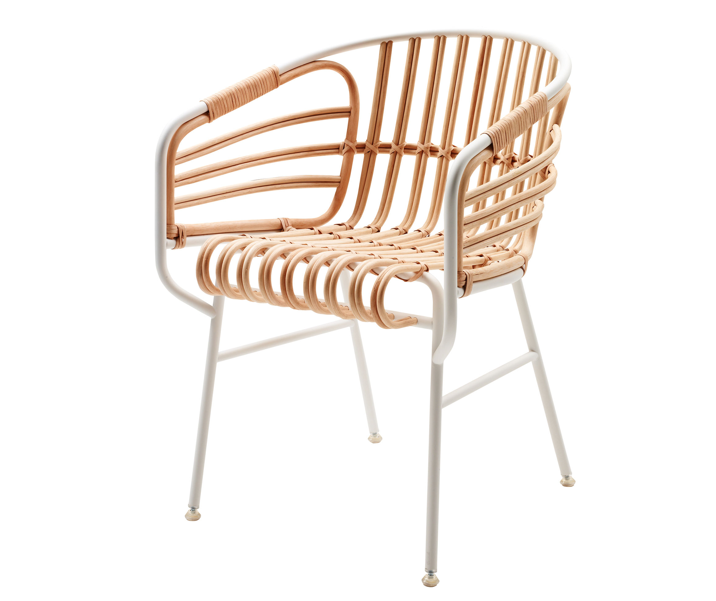 Raphia Armchair Ivory white by Casamania | Made In Design UK