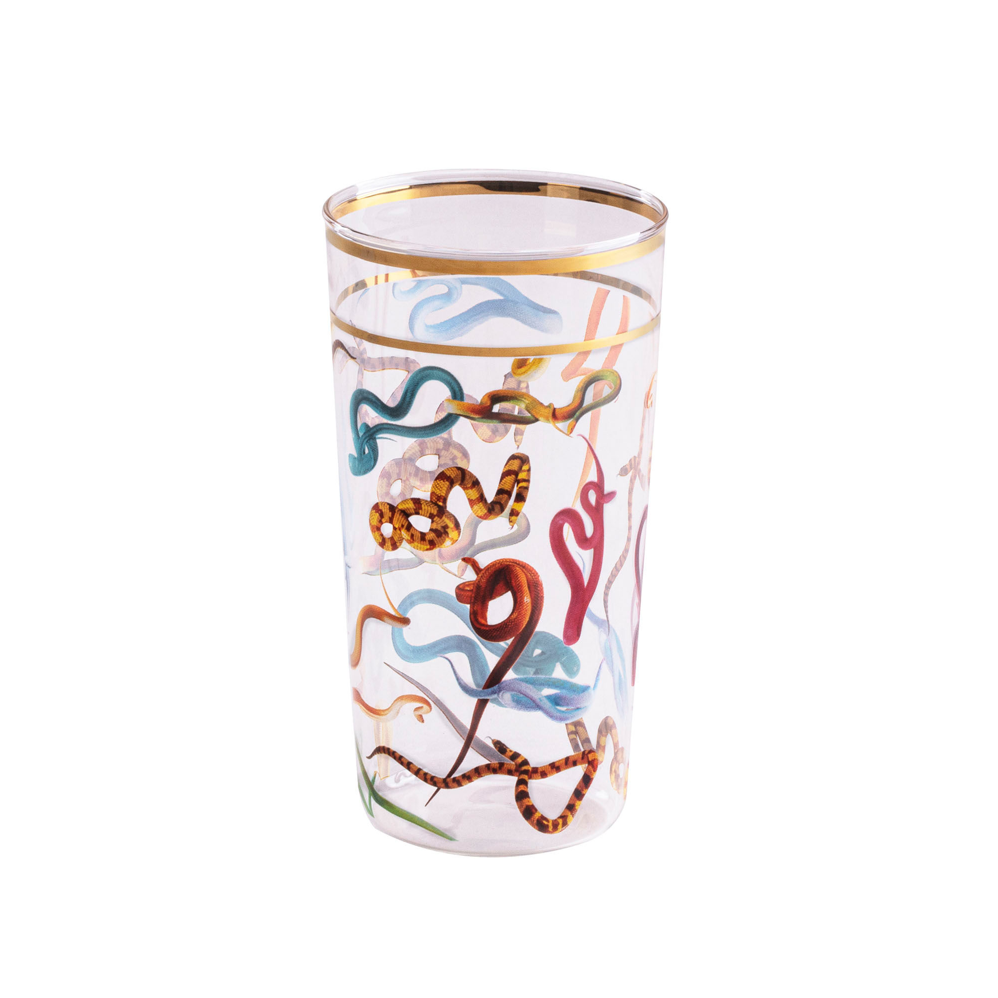 Toiletpaper - Snakes Glass by Seletti