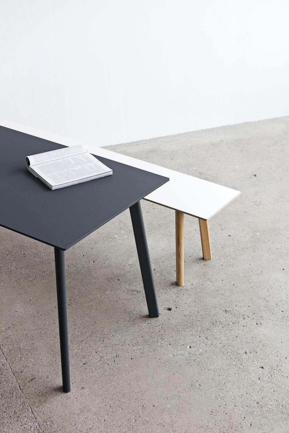 Hay Copenhague CPH DEUX 210 Rectangular table - black | Made