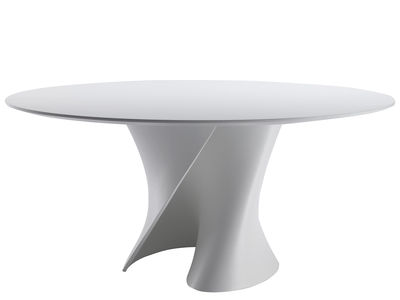 Mobilier - Tables - Table ronde S / Ø 140 cm - Plateau Cristalplant - MDF Italia - Blanc - Cristalplant