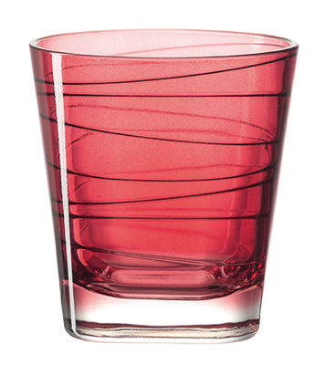 Tableware - Wine Glasses & Glassware - Vario Whisky glass - H 9 cm by Leonardo - Red - Glass