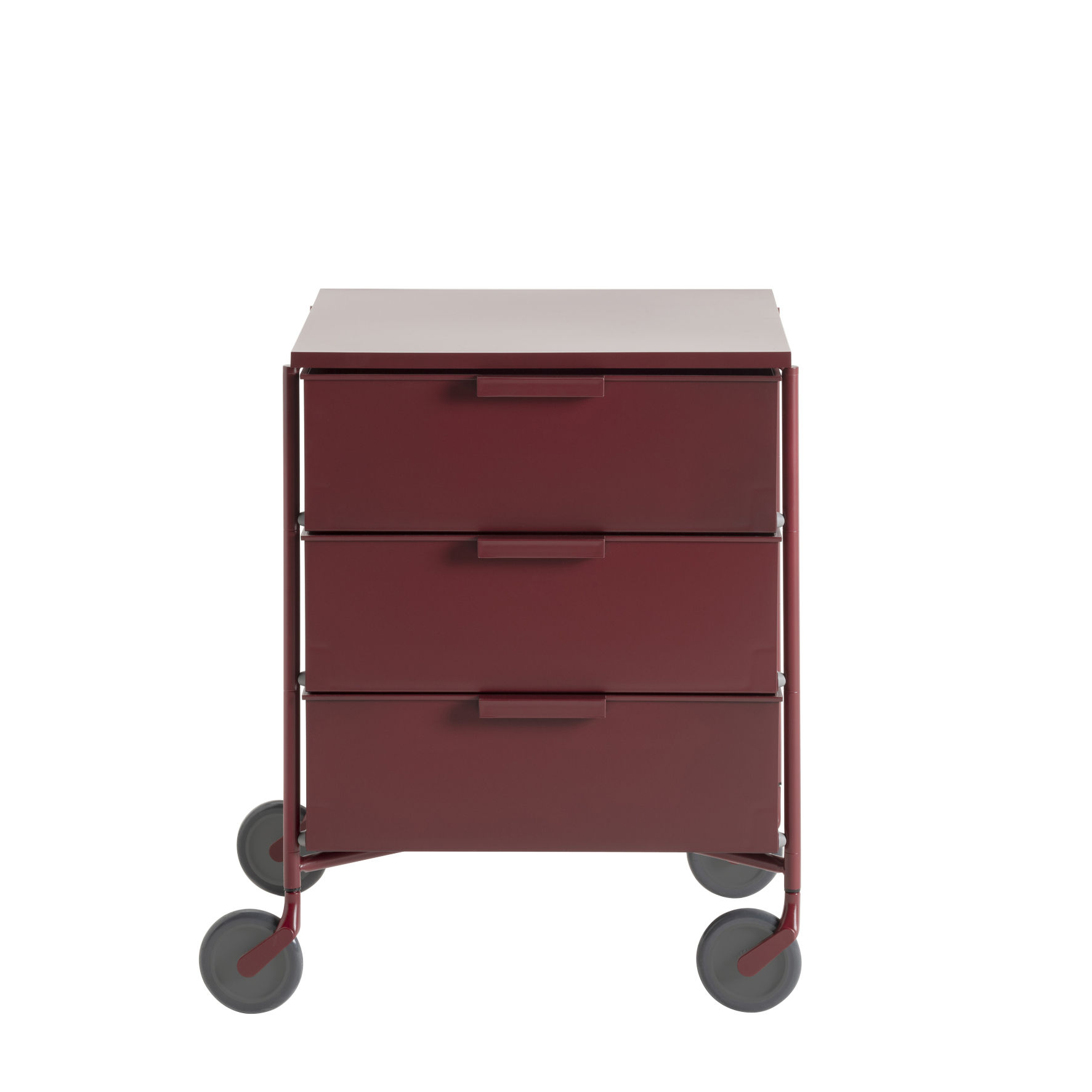 Cassettiera con rotelle Mobil di Kartell viola Made In Design