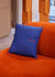 Foodera cuscino Bleu de travail - / Riciclato - 40 x 40 cm - Ricamato - Edizione numerata di Aequo Design