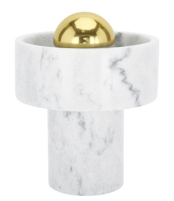 Lighting - Table Lamps - Stone Table lamp - H 17,6 cm by Tom Dixon - White marble - Marble