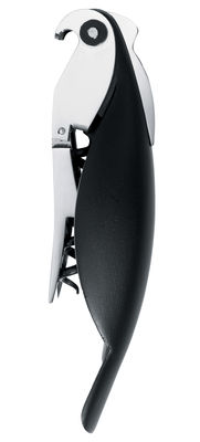 Tableware - Fun in the kitchen - Parrot Bottle opener by A di Alessi - Black - Cast aluminium, Polycarbonate