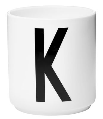 Tableware - Coffee Mugs & Tea Cups - A-Z Mug - Porcelain - K by Design Letters - White / K - China