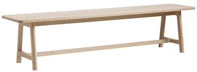 Furniture - Benches - Frame Bench - L 250 cm by Hay - Wood seat / Wood legs - Beechwood