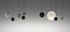 Sospensione Cosmos - LED / Set da 3 sospensioni - L 55 cm di Vibia