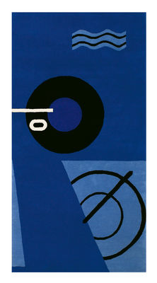 Dekoration - Teppiche - Bleu Marine Teppich / Neuauflage von Originalen aus dem Zeitraum 1925-1935 / handgeknüpft - ClassiCon - Blau -   Pure laine