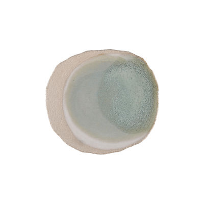 Jars Céramistes - Assiette à dessert Wabi en Céramique, Grès émaillé - Couleur Vert - 20.8 x 20.8 x 