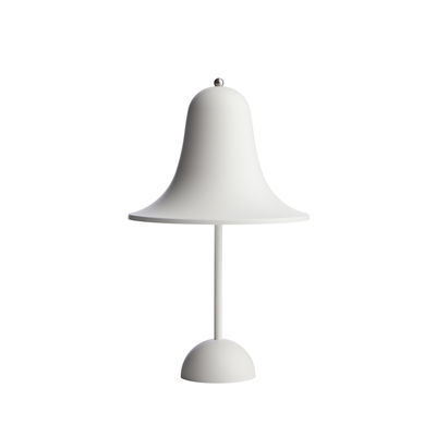 Luminaire - Lampes de table - Lampe sans fil Pantop Portable / LED - Verner Panton (1980) - Verpan - Blanc - Polycarbonate peint