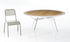 Pylon Gradient Round table - Wood with white edge - Ø 130 cm by Diesel with Moroso