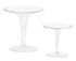 Mobilier - Tables basses - Table d'appoint Tip Top / Plateau PMMA - Kartell - Laqué noir / Pied cristal - PMMA