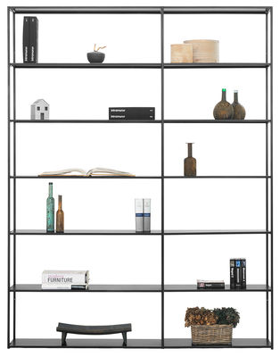 Furniture - Bookcases & Bookshelves - Easy Irony Bookcase - L 178 x H 226 cm - Easy to build by Zeus - Black copper - Painted steel