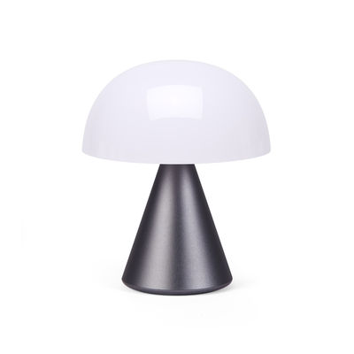Leuchten - Tischleuchten - Mina Medium Lampe ohne Kabel / LED - H 11 cm / OUTDOOR / Farbiges Licht - Lexon - Metallic-Grau - ABS, Aluminium