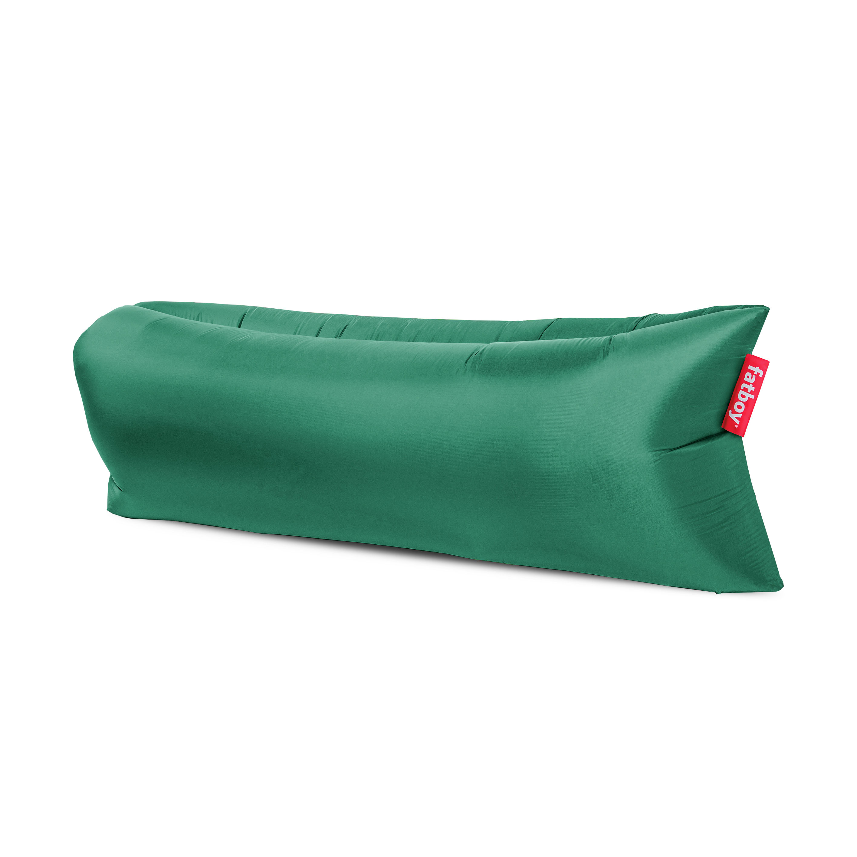 Lamzac 3.0 Inflatable pouf textile green / L 200 cm - Polyester - Fatboy