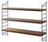 String® Pocket Shelf - / Wooden version - L 60 x H 50 cm by String Furniture