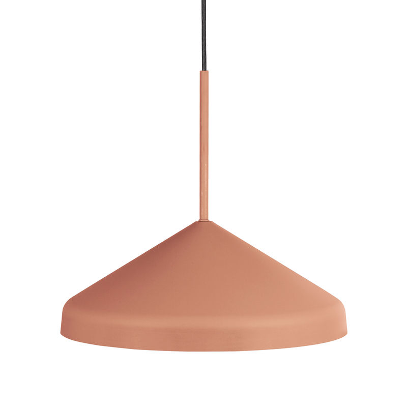 Lighting - Pendant Lighting - Rofe Pendant metal pink / Ø 38.8 cm - Metal - EASY LIGHT by Carpyen  - Peach pink - Lacquered metal