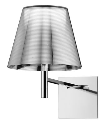 Lighting - Wall Lights - K Tribe W Wall light by Flos - Metal-coated silver - PMMA, Polished aluminium
