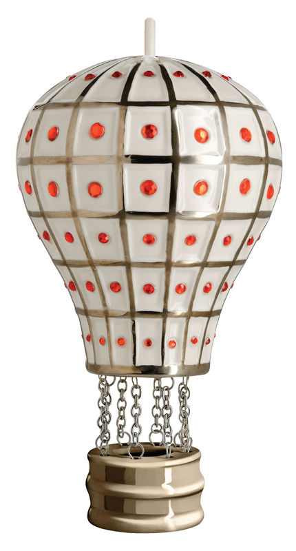 Trends - Low prices - Fleurs de Jorì Bauble ceramic grey / Hot air balloon - Hand-painted porcelain - Alessi - Hot air balloon - China