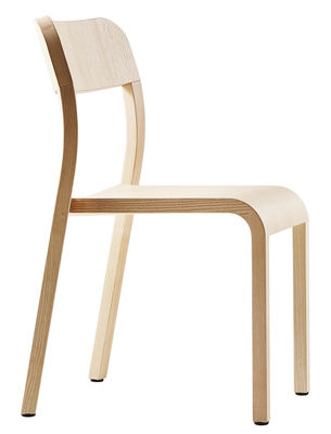 Mobilier - Chaises, fauteuils de salle à manger - Chaise empilable Blocco / Bois - Plank - Frêne naturel - Frêne naturel