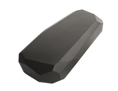 Mobilier - Tables basses - Table basse Meteor Medium / 87 x 52 cm - Serralunga - Noir - Polyéthylène