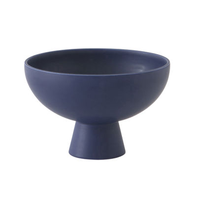 Tableware - Bowls - Strøm Large Bowl - / Ø 22 cm - Handmade ceramic by raawii - Blue - Ceramic