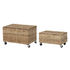 Nature Box - / Set of 2 - With casters / Rattan by Bloomingville