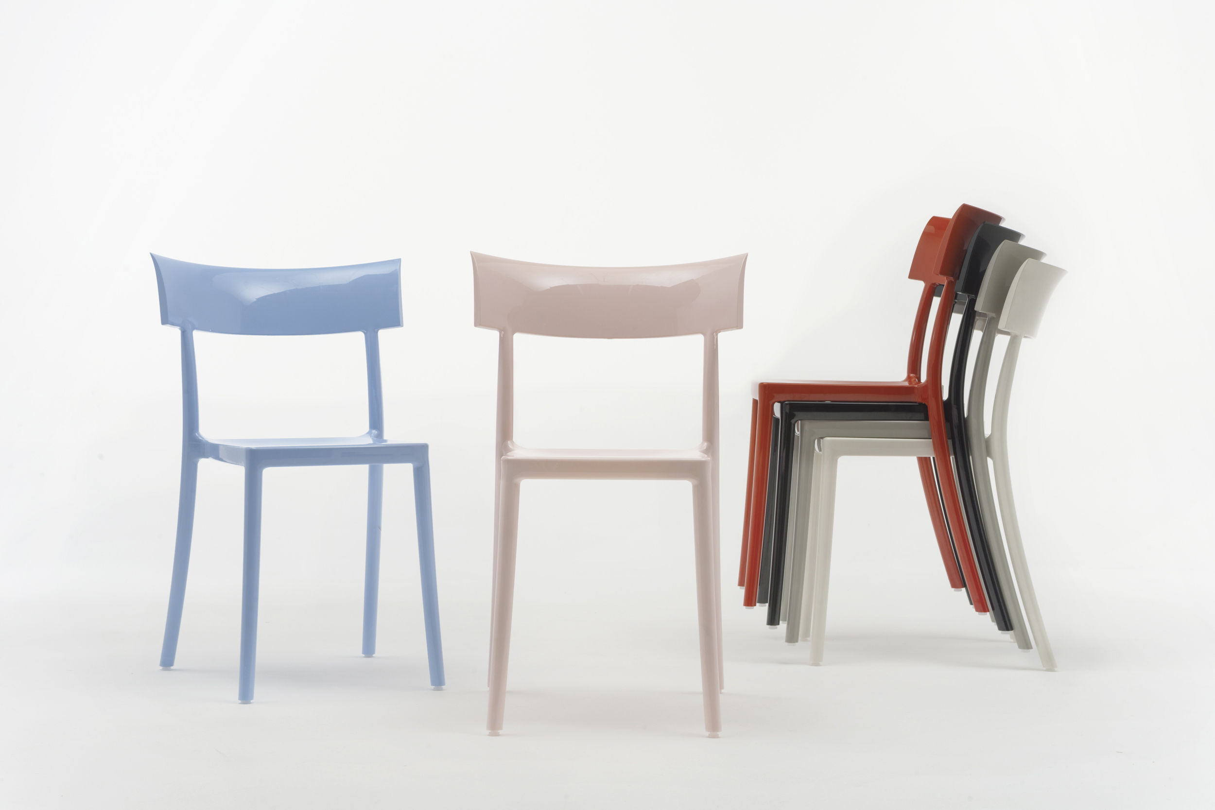 Chaise empilable Generic Catwalk Kartell Bleu Made In Design