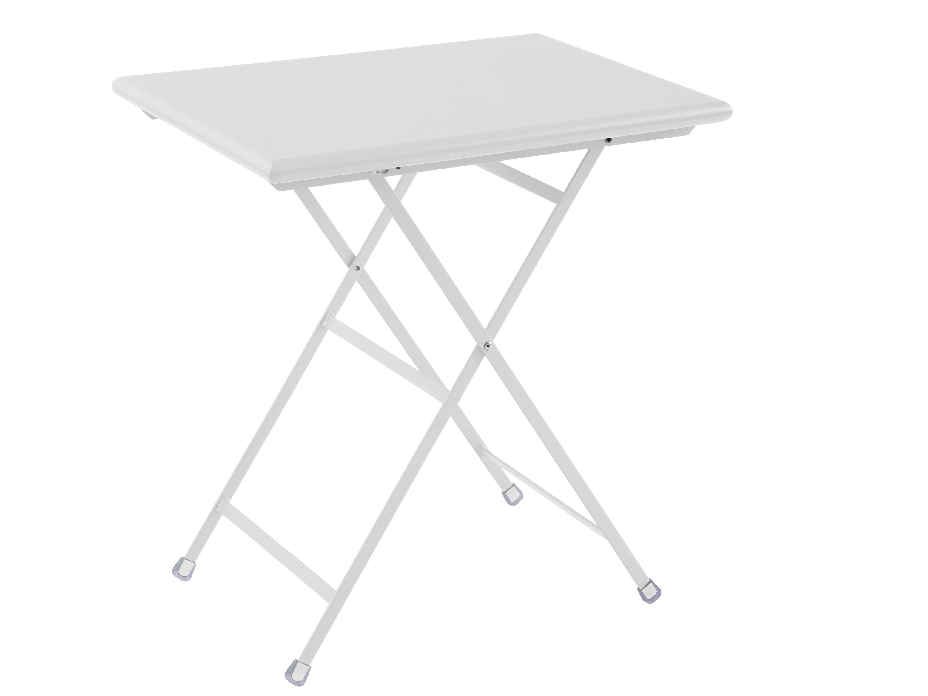 Arc en Ciel Foldable table metal white Folding 70 x 50 cm Emu