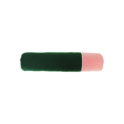 Interni - Cuscini  - Cuscino Tube long - / Ø 15 x L 70 cm - Esclusiva di Lelièvre Paris - Verde Abete/Tulipano - Espanso, Tessuto