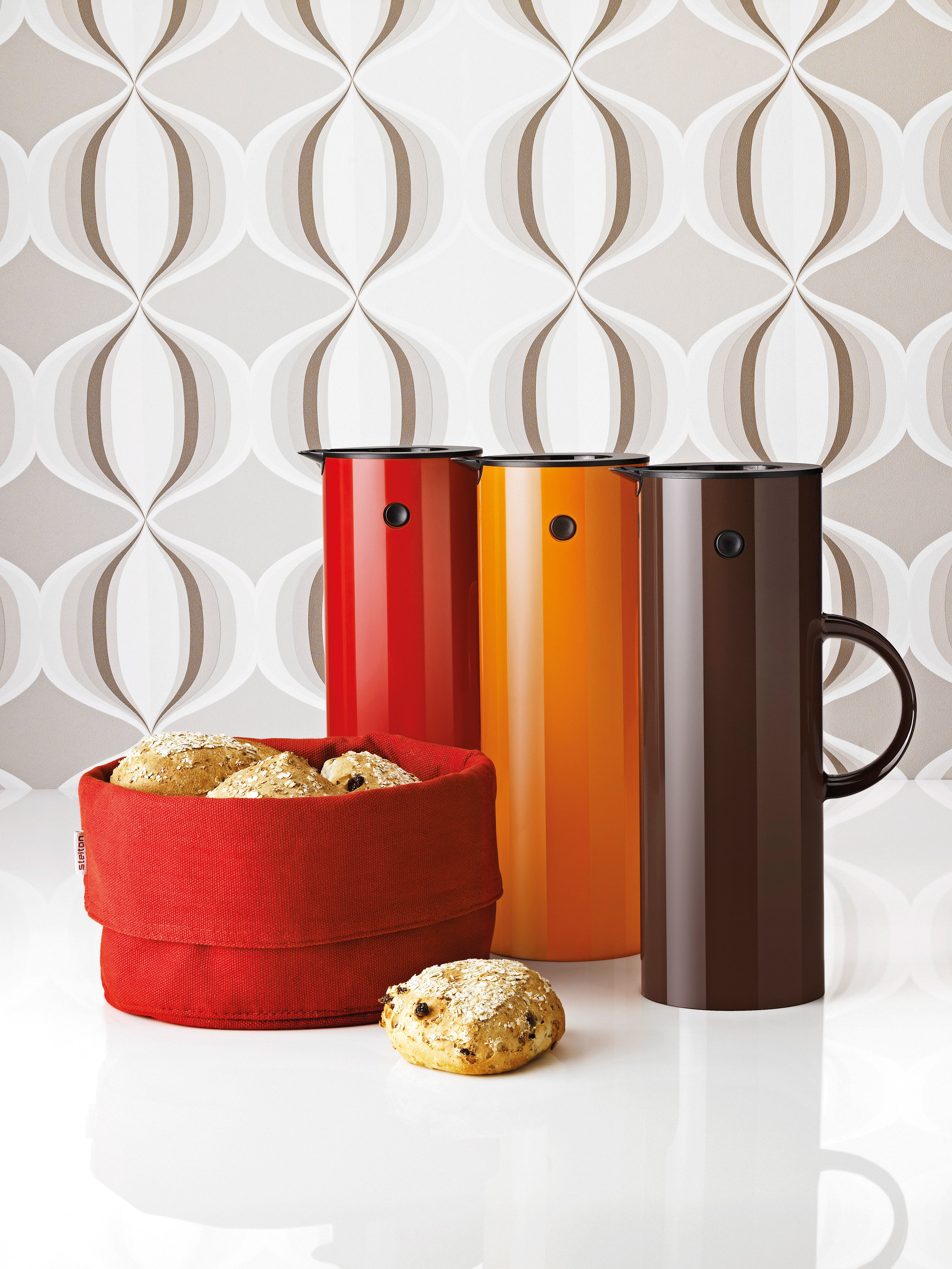 Stelton Classic Insulated jug Orange Made In Design UK